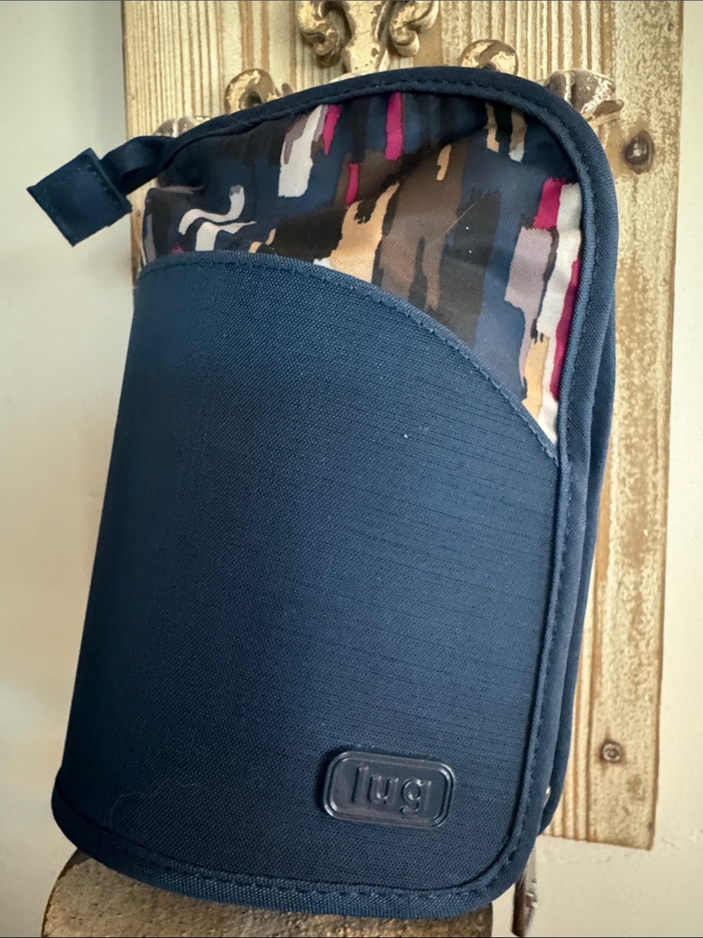 lug Canoe Brush Toiletry Bag with Multicolor Accent